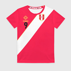 Женская футболка Форма сборной Перу #9