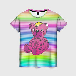 Футболка женская Lil Peep Bear, цвет: 3D-принт