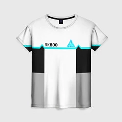 Футболка женская RK800 White: Become Human, цвет: 3D-принт