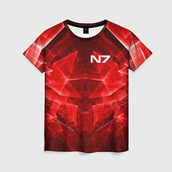 Женская футболка Mass Effect: Red Armor N7