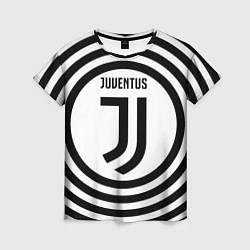Футболка женская FC Juventus Round, цвет: 3D-принт