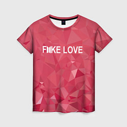 Футболка женская BTS: Fake Love, цвет: 3D-принт