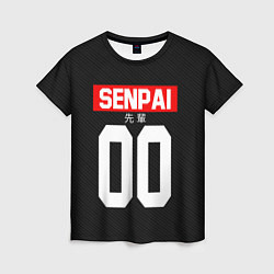 Женская футболка Senpai 00: Black Style