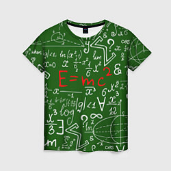 Женская футболка E=mc2: Green Style