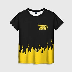 Женская футболка 21 Pilots: Yellow Fire