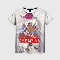 Женская футболка Senpai: White Girl