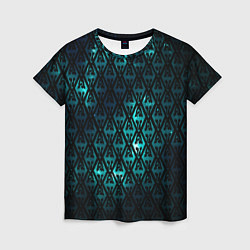 Женская футболка TES: Blue Pattern