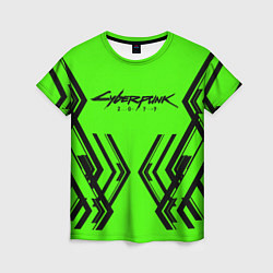 Женская футболка Cyberpunk 2077: Acid Green