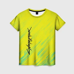 Женская футболка Cyberpunk 2077: Yellow