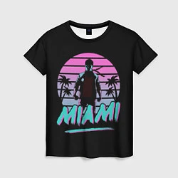 Футболка женская Майами, цвет: 3D-принт
