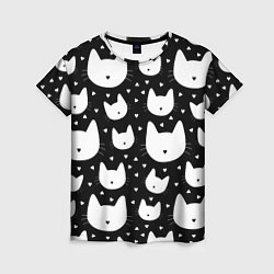 Женская футболка Love Cats Pattern