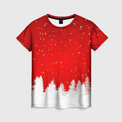 Женская футболка Christmas pattern