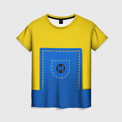 Женская футболка Спецовка желтенького персонажа