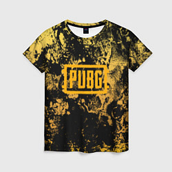 Женская футболка PUBG: Yellow Marble