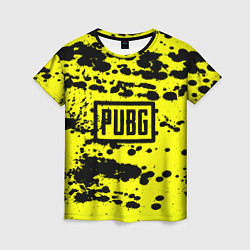 Женская футболка PUBG: Yellow Stained