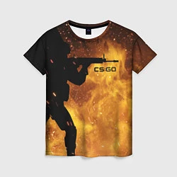 Женская футболка CS:GO Dark Fire