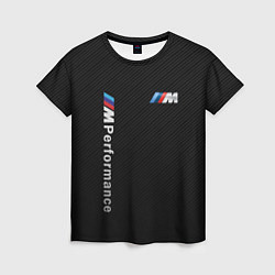 Женская футболка BMW M PERFORMANCE CARBON КАРБОН