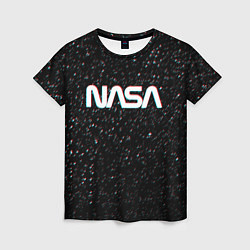 Женская футболка NASA: Space Glitch