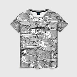 Женская футболка Рыбы графика