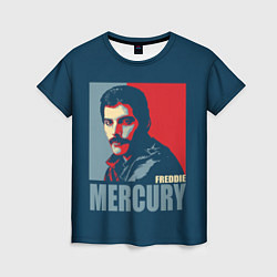 Женская футболка Queen: Freddie Mercury