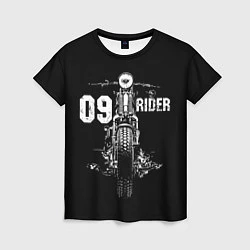 Женская футболка 09 Rider