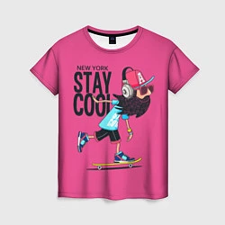 Футболка женская New York Stay Cool, цвет: 3D-принт