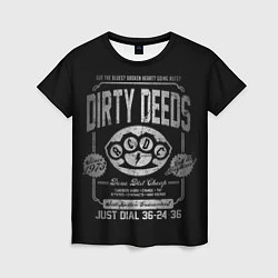 Футболка женская AC/DC: Dirty Deeds, цвет: 3D-принт