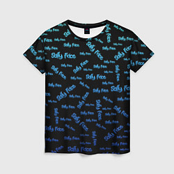 Женская футболка Sally Face: Blue Pattern