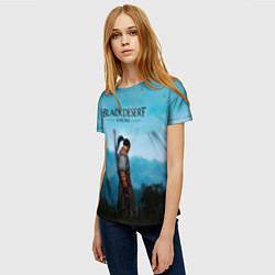 Футболка женская BLACK DESERT, цвет: 3D-принт — фото 2