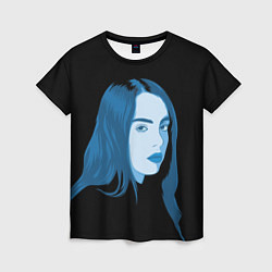 Женская футболка Billie Eilish: Blue Style