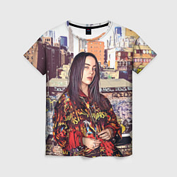 Женская футболка Billie Eilish: Street Style