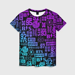 Женская футболка BTS Logos