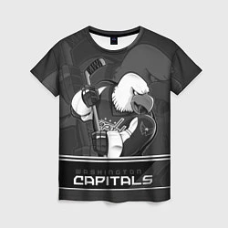 Женская футболка Washington Capitals: Mono