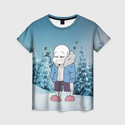 Женская футболка Sans Winter