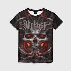 Женская футболка Slipknot: Hell Skull