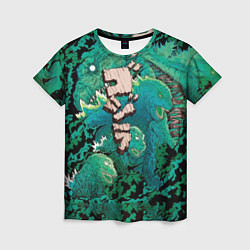 Женская футболка Forest Godzilla