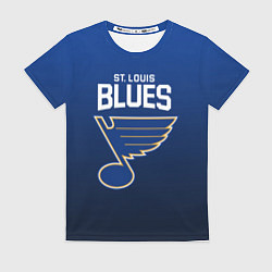Футболка женская St Louis Blues, цвет: 3D-принт