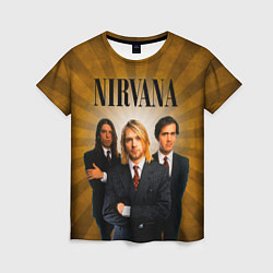 Женская футболка Nirvana