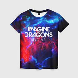 Женская футболка IMAGINE DRAGONS