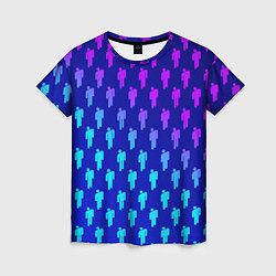 Женская футболка Billie Eilish: Violet Pattern