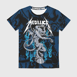 Футболка женская Metallica - бес, цвет: 3D-принт