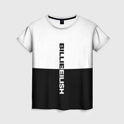 Женская футболка BILLIE EILISH: White & Black