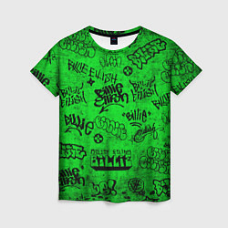 Женская футболка BILLIE EILISH: Grunge Graffiti