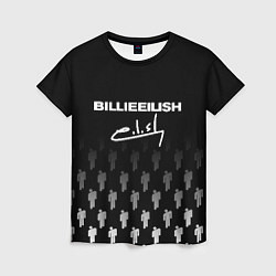 Футболка женская Billie Eilish: Black Autograph, цвет: 3D-принт