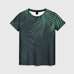 Женская футболка Пальмовый узор