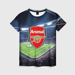 Футболка женская FC Arsenal, цвет: 3D-принт