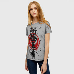 Футболка женская Синкёкусинкай каратэ - до, цвет: 3D-принт — фото 2