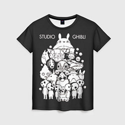 Женская футболка Мой сосед Тоторо Studio Ghibli