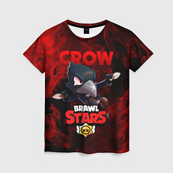 Футболка женская BRAWL STARS CROW, цвет: 3D-принт