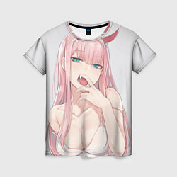 Футболка женская Ahegao, цвет: 3D-принт